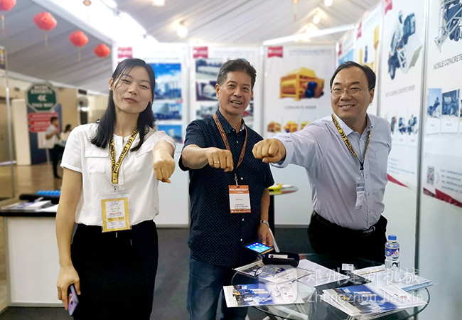 建新機械混凝土攪拌設備亮相菲律賓成焦點！